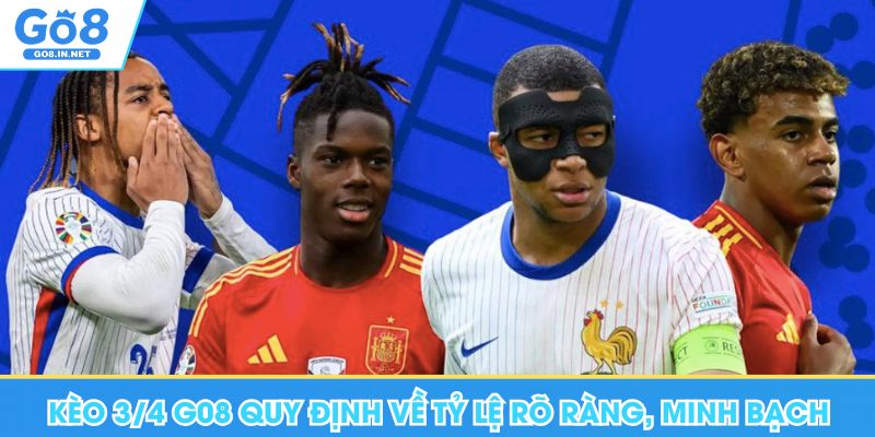Kèo 3/4 Go8 quy định về tỷ lệ rõ ràng, minh bạch